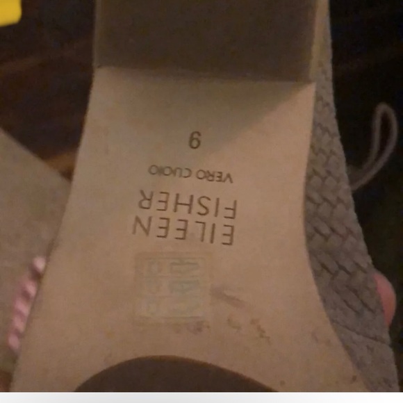 Eileen Fisher Vero Cuoio Slew Suede Bootie Natural Tan Lace Up Open Toe Size 9 - Picture 3 of 3